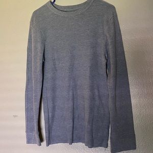 grey knit long sleeve